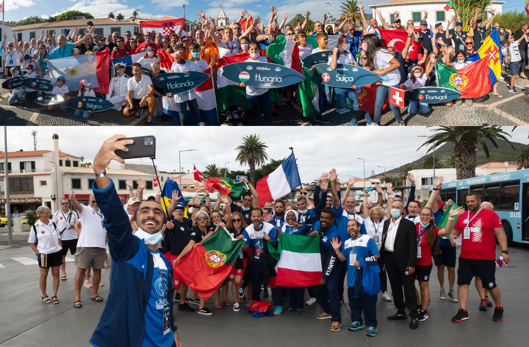 Parade of contestants in Porto Santo town